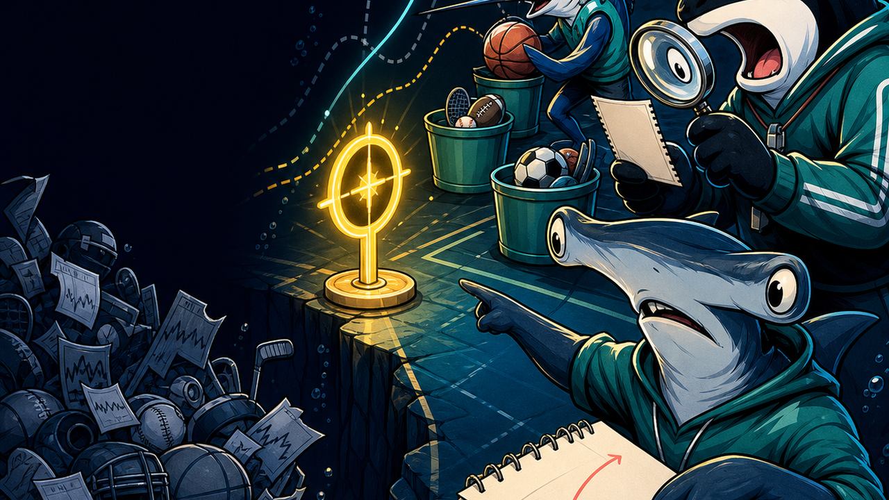 How do you know if you're actually beating the closing line? visual summary from SharkSnip.