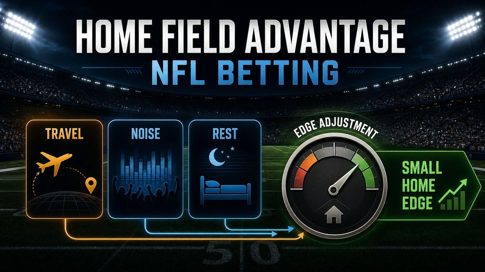 Home Field Advantage in NFL Betting: How Big Is It Really? explanatory concept diagram