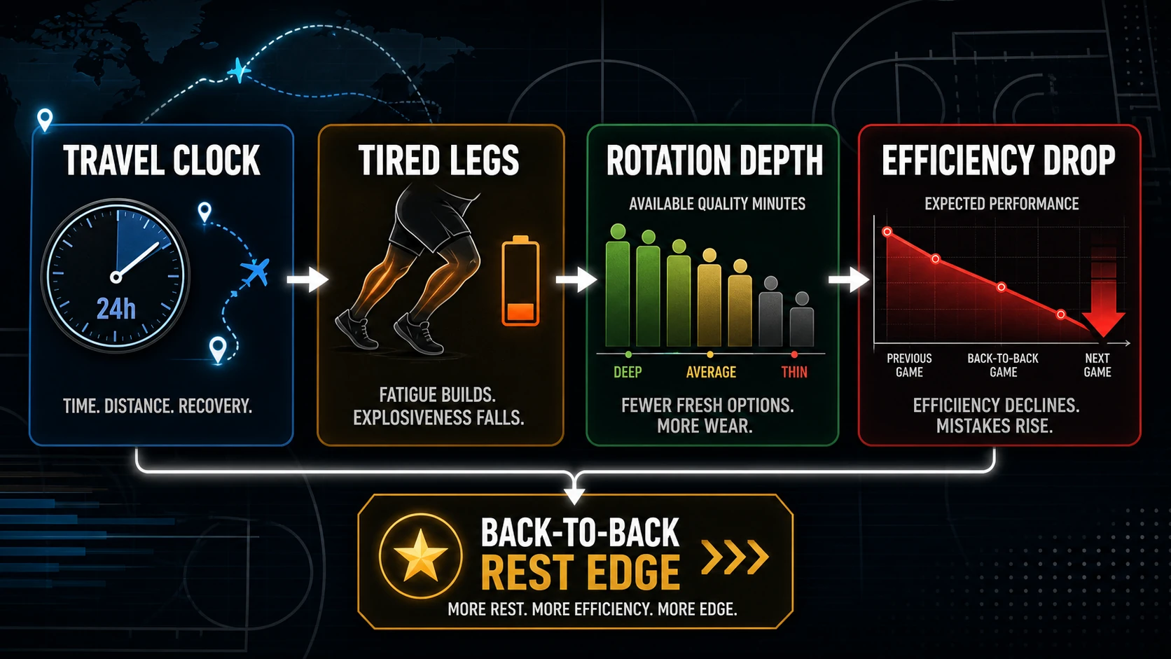 NBA Back-to-Back Games: The Rest Edge That Pays explanatory concept diagram