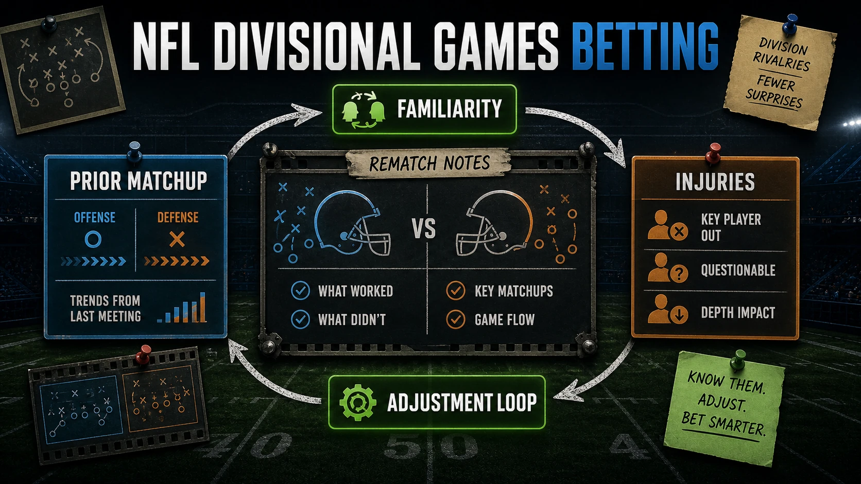 NFL Divisional Games: Why They Bet Differently explanatory concept diagram