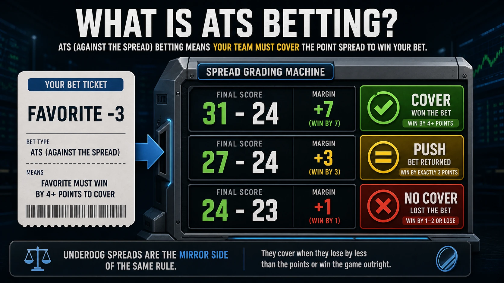 What Is ATS in Sports Betting? A Complete Guide explanatory concept diagram