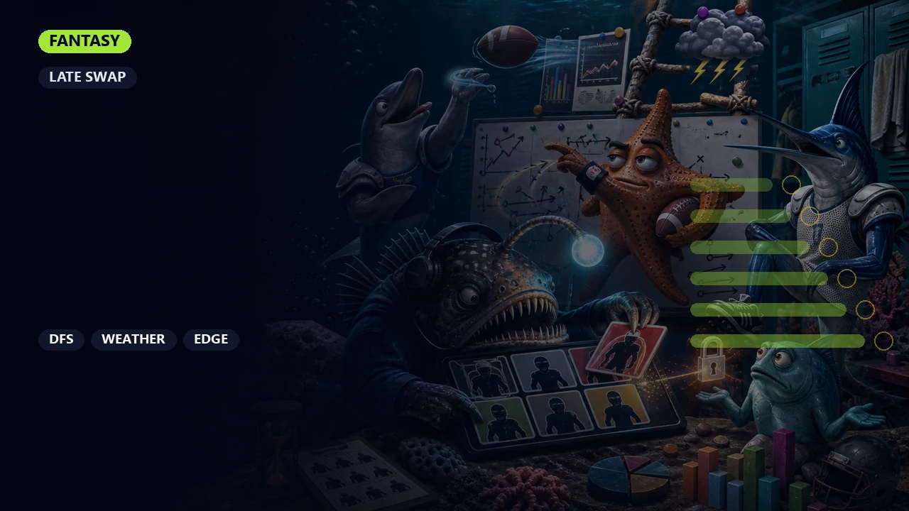 NFL DFS Late Swap Strategy for 2026 cover art
