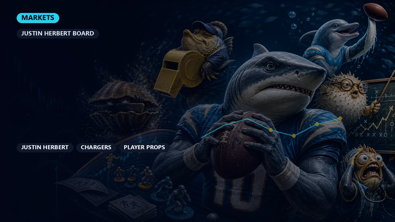 Los Angeles Chargers 2026 Betting and Fantasy Hub: Herbert, Harbaugh, and Pace cover art