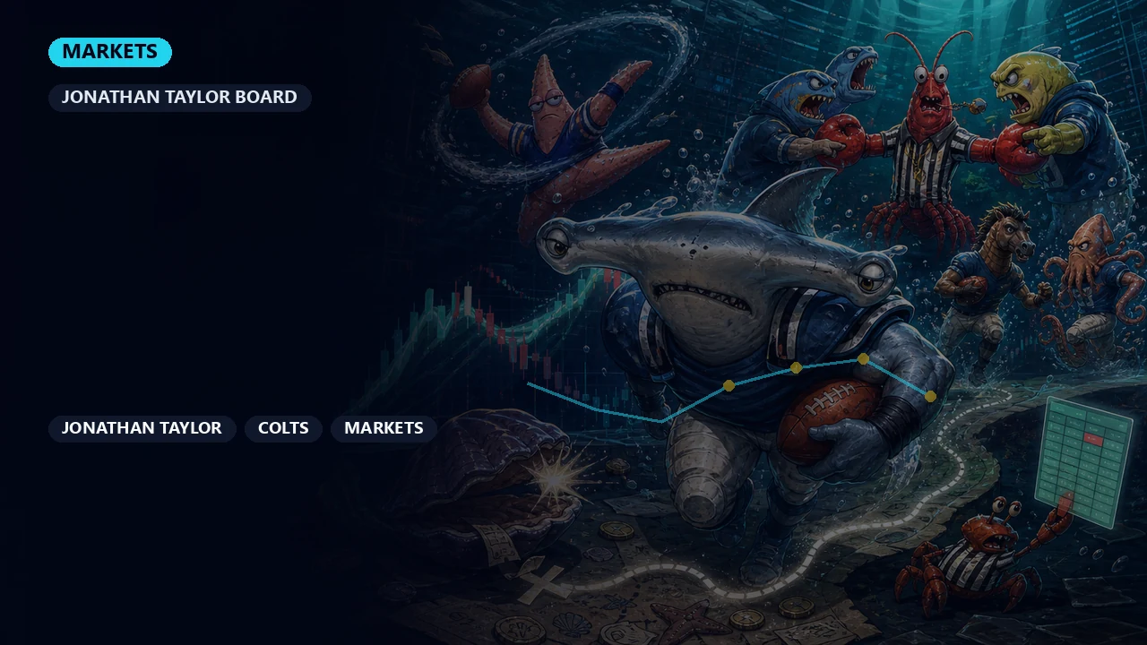 Indianapolis Colts 2026 Betting and Fantasy Hub: Richardson, Jones, Taylor, and Warren cover art