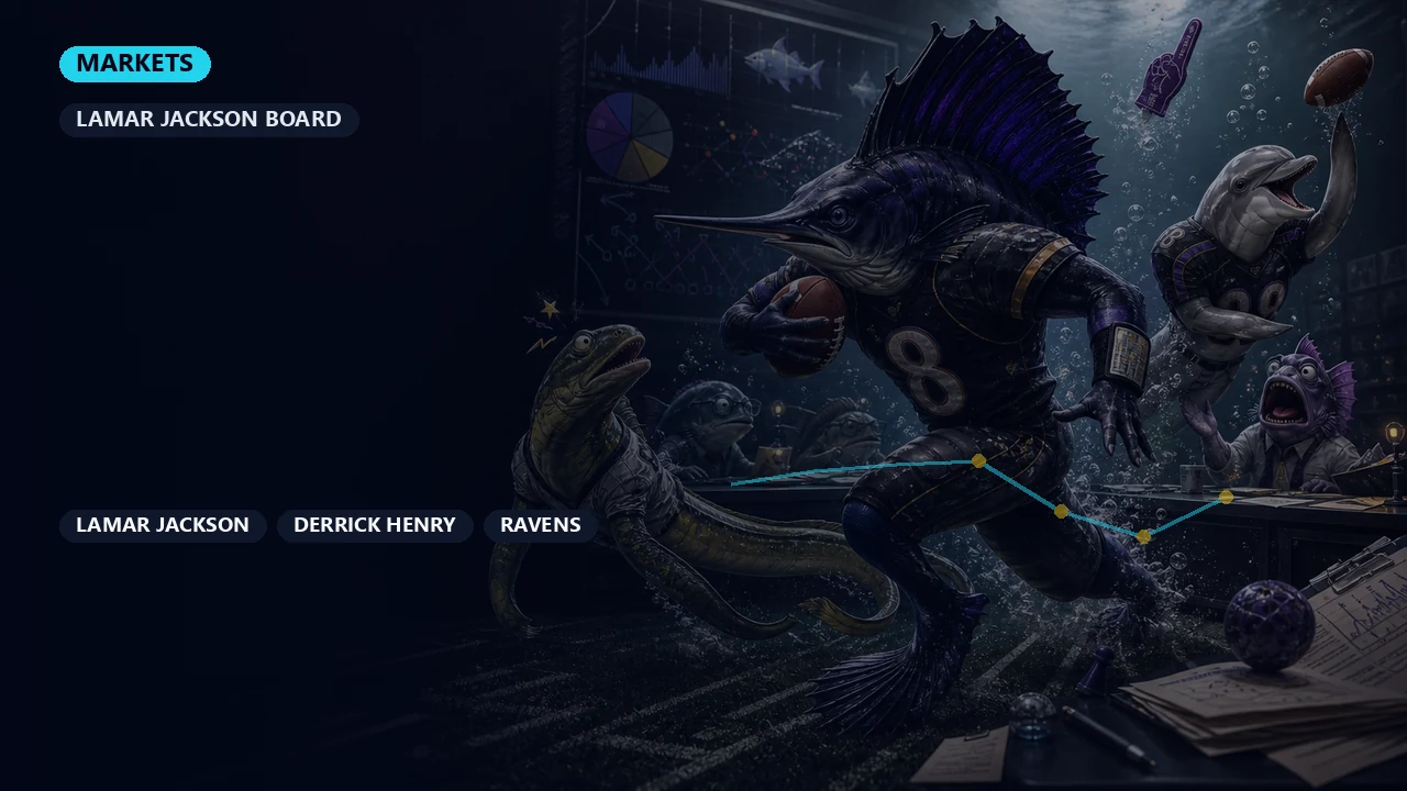 Baltimore Ravens 2026 Betting and Fantasy Hub: Lamar Jackson and Derrick Henry Scripts cover art