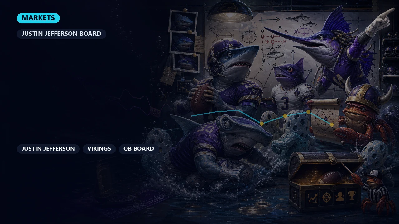 Minnesota Vikings 2026 Betting and Fantasy Hub: Jefferson, Addison, Hockenson, and QB Timing cover art