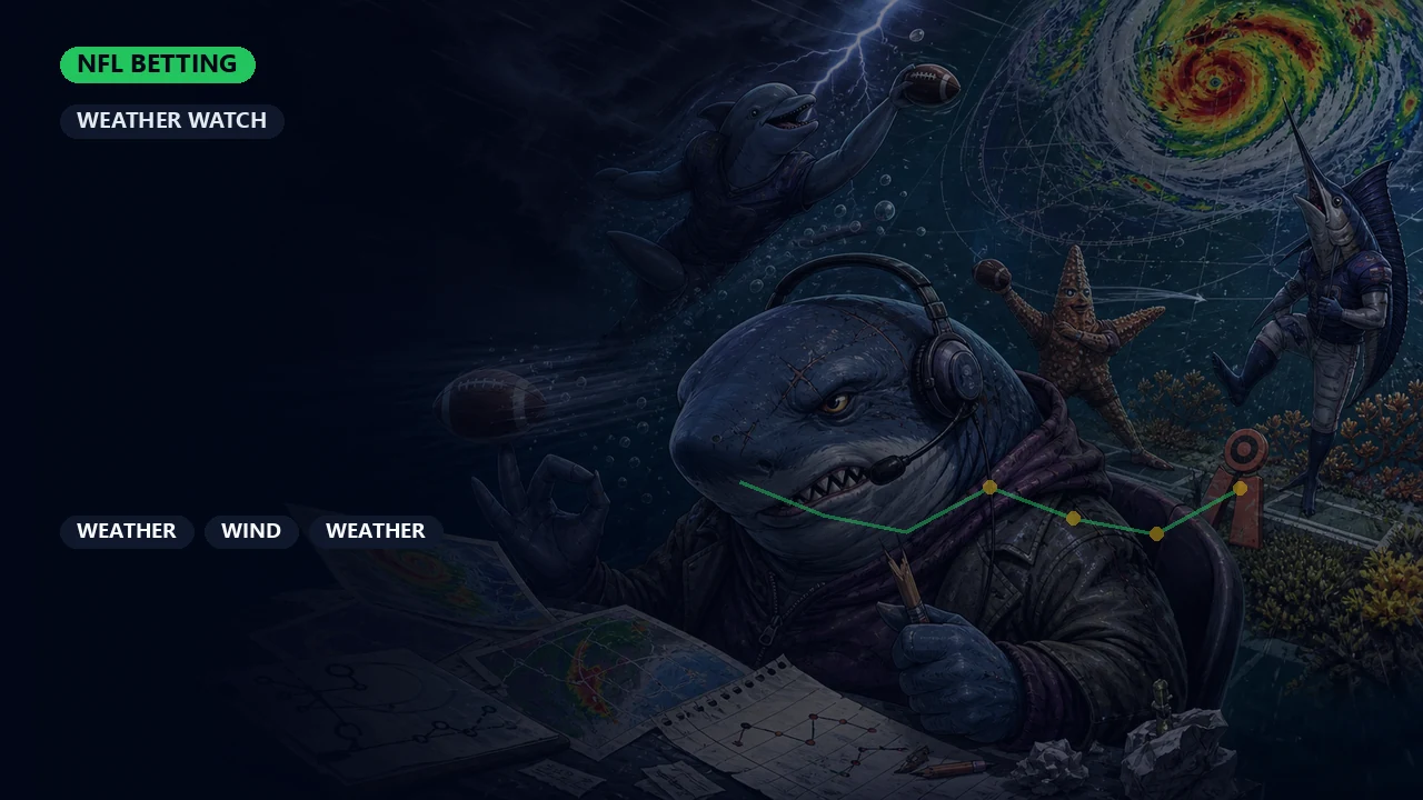 NFL Weather Betting 2026: Wind, Cold, Rain, and Market Reaction cover art